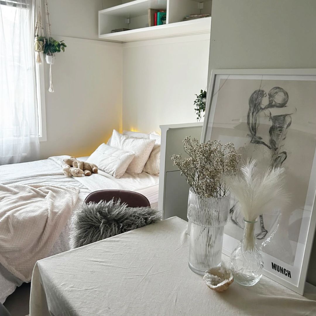 Foto av eksepel på hybel studentbolig hos SiO fra en leiligheter for studenter.