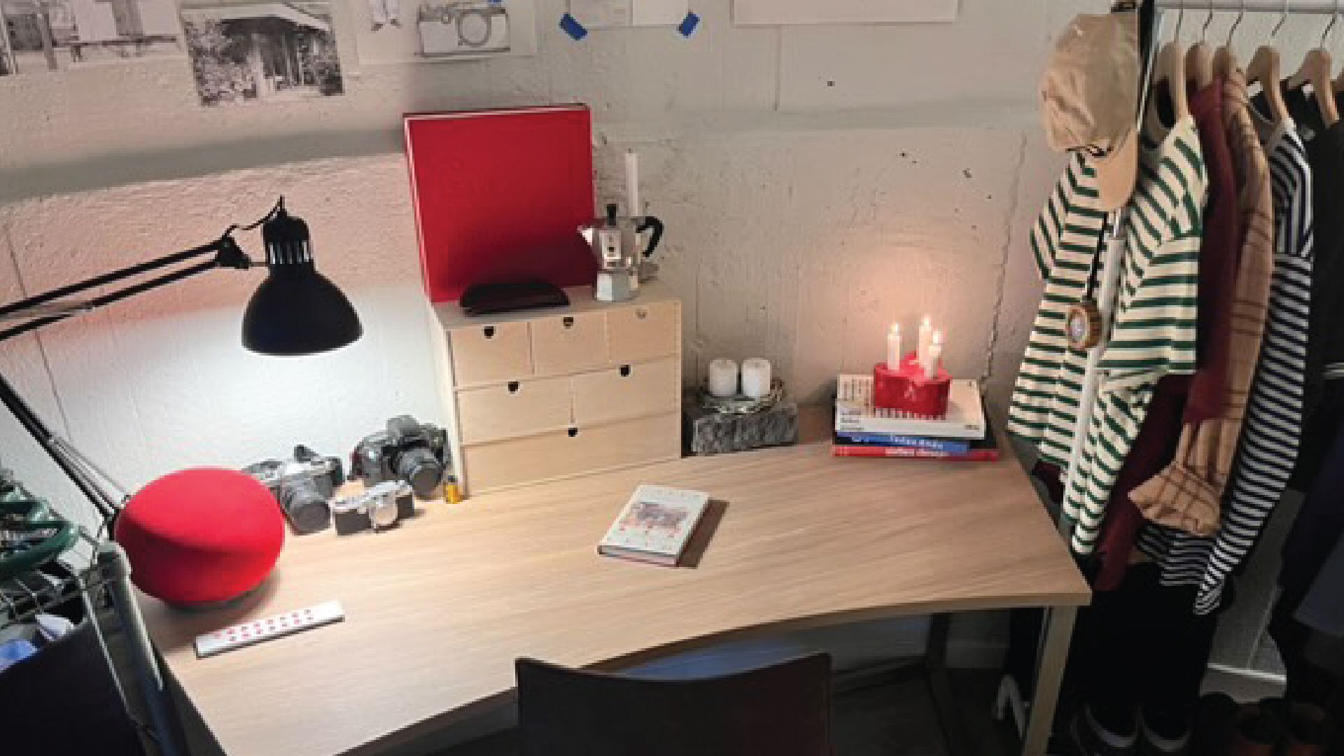 Bilde av hybel/ett-roms fra en SiO studentbolig.